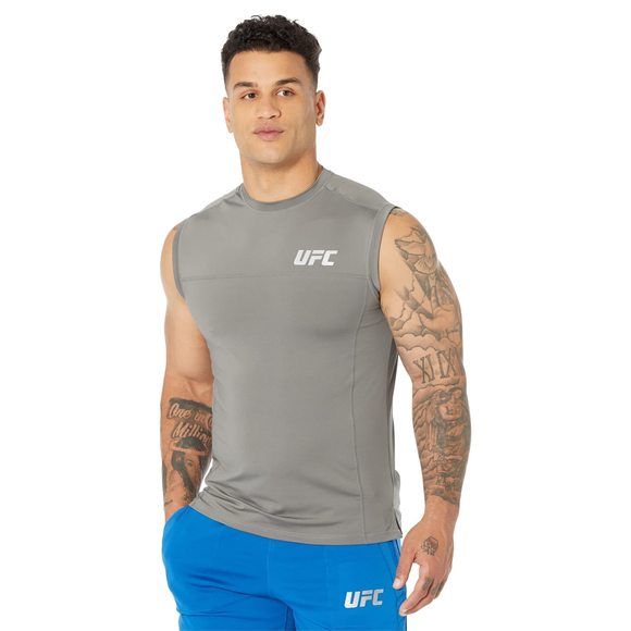 UFC Mens Sleeveless Tank Top Graphic Tee Pewter Size MD - Picture 1 of 1